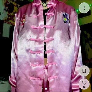 Care Bears silk slip button up shirt and pants